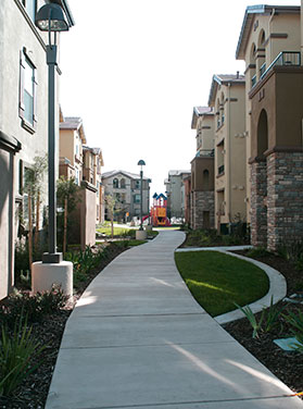 Copperstone Apartment Homes Walkway, Sacramento