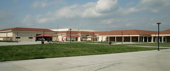 Courtyard at Kimball High School, Tracy